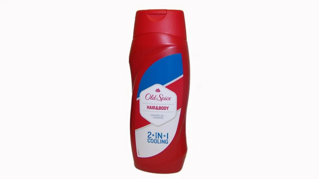 Old Spice Cooling-Shower-Gel in roter Flasche